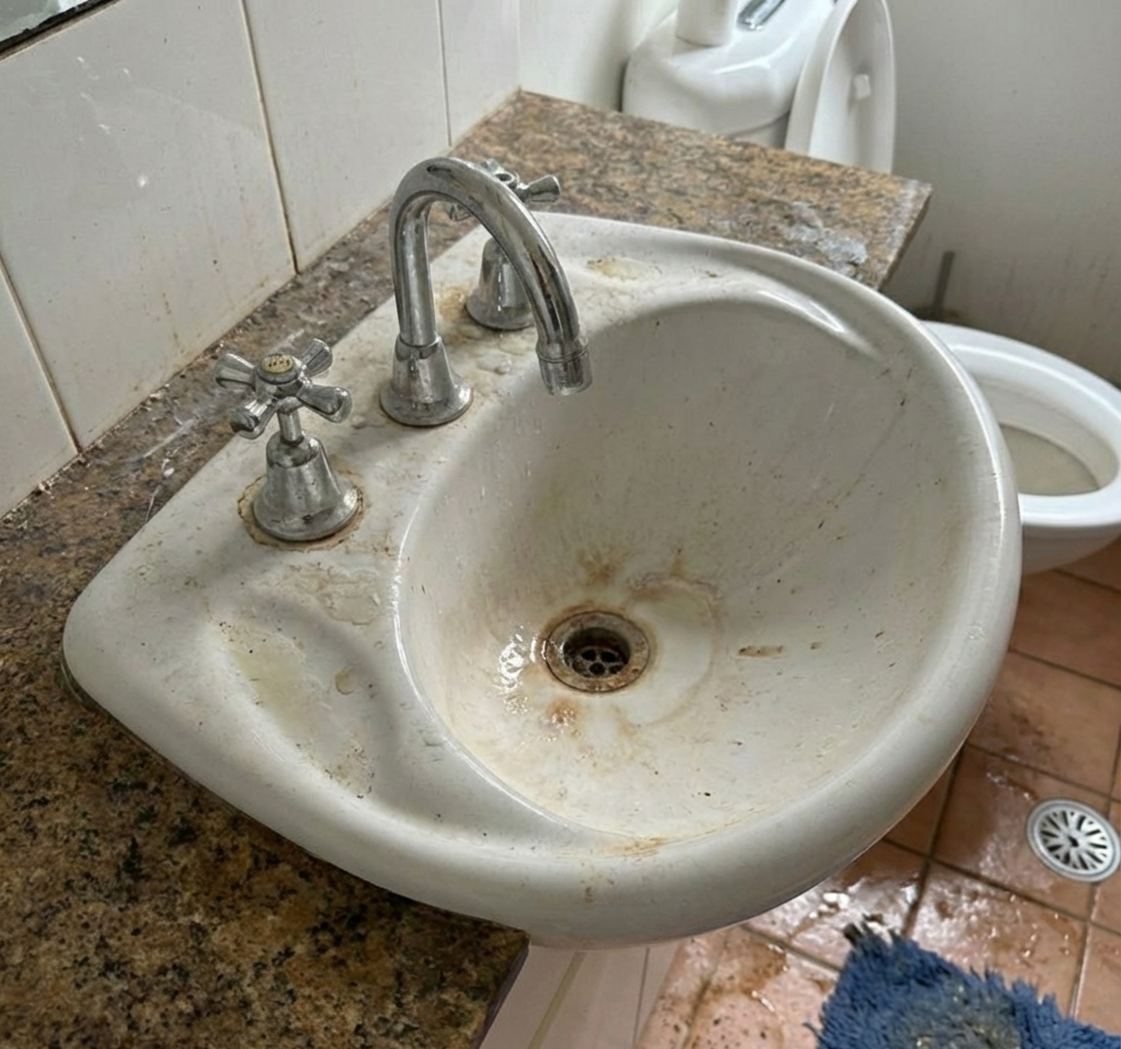 Bathroom Cleaning - Before cleaning